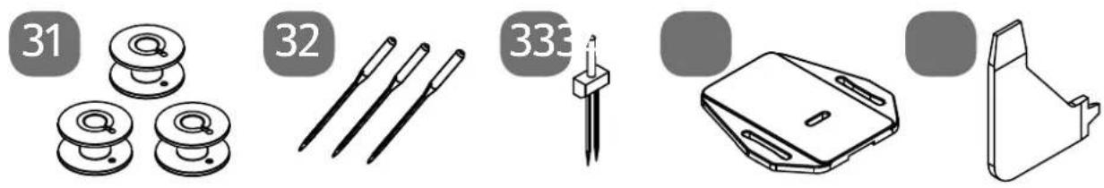 MEDION MD 18205 - Contenu du compartiment à accessoires - 1