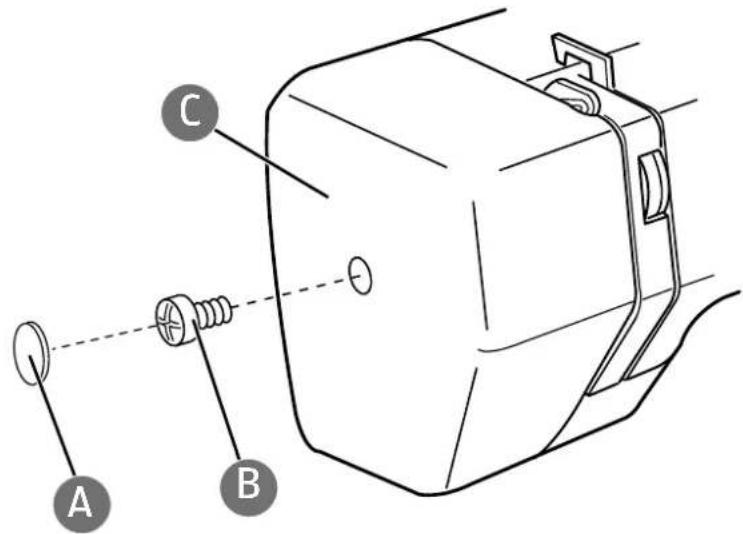 MEDION MD 18205 - Ölen des Maschine hinter der Frontklappe - 1