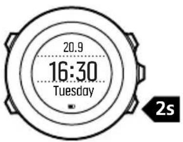 SUUNTO Ambit3 Sport 2.4 - Verrouillage des boutons - 1