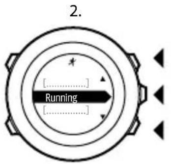 SUUNTO Ambit3 Sport 2.4 - Changement manuel de mode sportif - 2