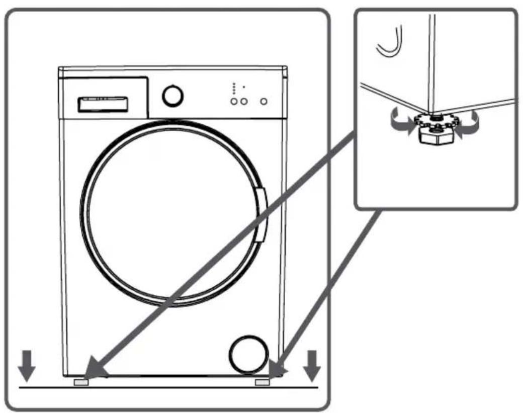 Tucson TL1006FA++ - CHAPITRE -3 : INSTALLATION DE VOTRE LAVE-LINGE (RETRAIT DES VIS DE BRIDAGE TRANSPORT) - 3