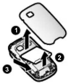 PANASONIC KXTU446 - Note relative à la procédure de retrait des batteries - 1