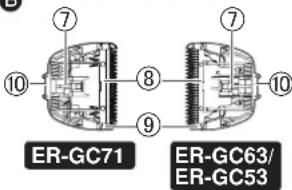 PANASONIC ERGC63 - Parts identification - 2