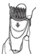 PANASONIC ERGC63 - Mounting the comb attachment - 1
