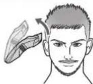 PANASONIC ERGC63 - Adjusting the length around the ears and sides - 1