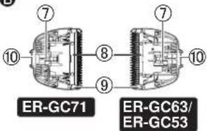 PANASONIC ERGC63 - ▶ Varaosat - 1
