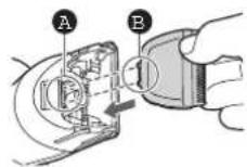 PANASONIC ERGC63 - Terän asentaminen - 1