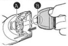 PANASONIC ERGC63 - Befestigen der Klinge - 1