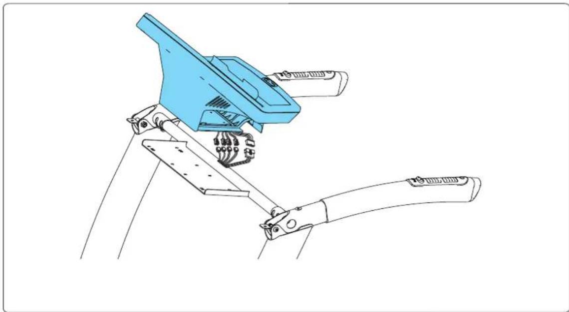 Cardiostrong TR70 - Étape 3: Branchement de la console - 1