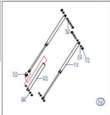 Cardiostrong TR70 - Vue éclatée - 15