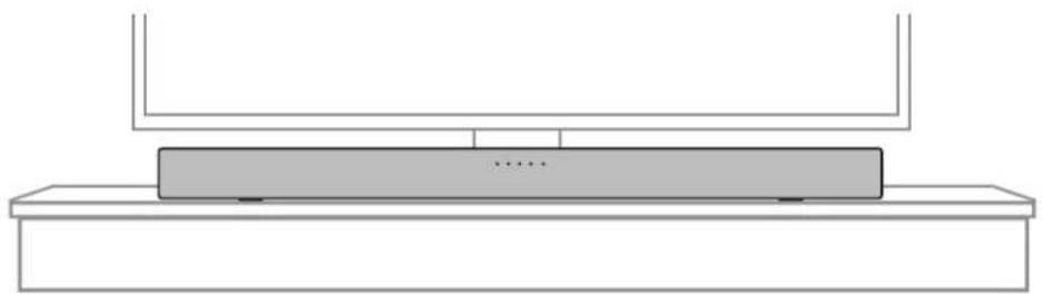 DENON DHTS216 - Positionnement de la barre de son - 1