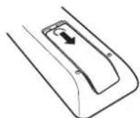 DENON DHTS216 - Insertion des piles - 1