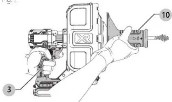 DEWALT DCD200D1 - Position correcte des mains (Fig. E) - 1