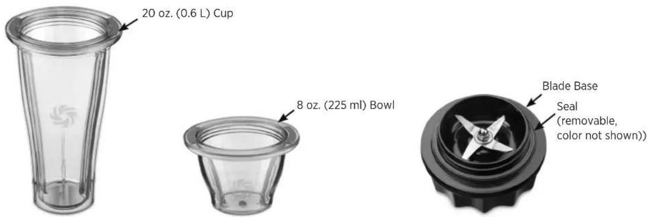 Vitamix Ascent A3300 - Note: Do not blend hot liquids in the 20 oz. (0.6 L) cup or 8 oz. (225 ml) bowl. - 3