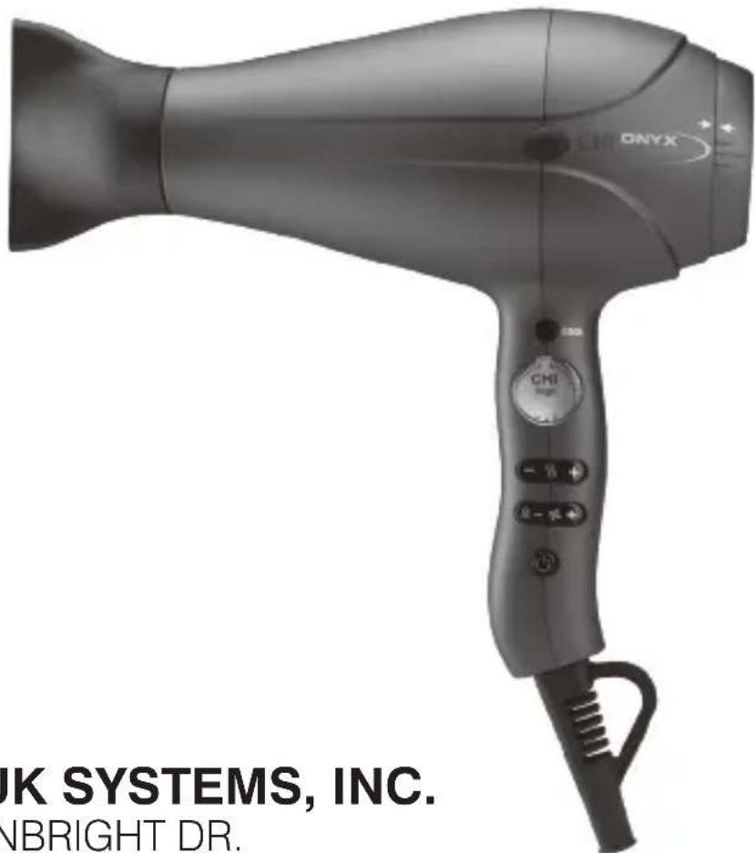 CHI Onyx Euroshine GF8539EU - Owner's Instructions - 1