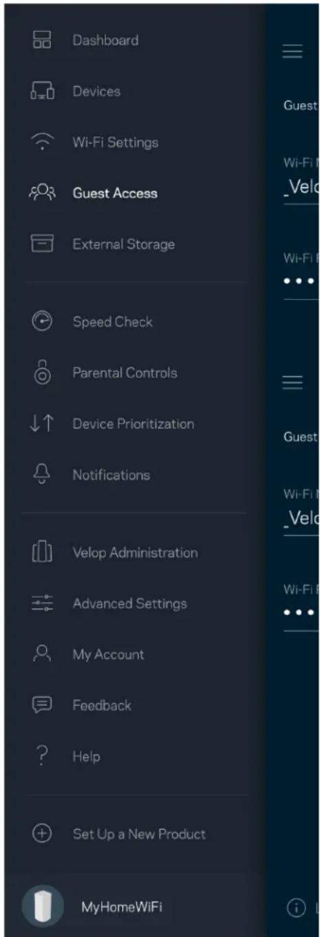 LINKSYS Velop MX10600 - Guest Access (Vendég hozzaférés) - 1