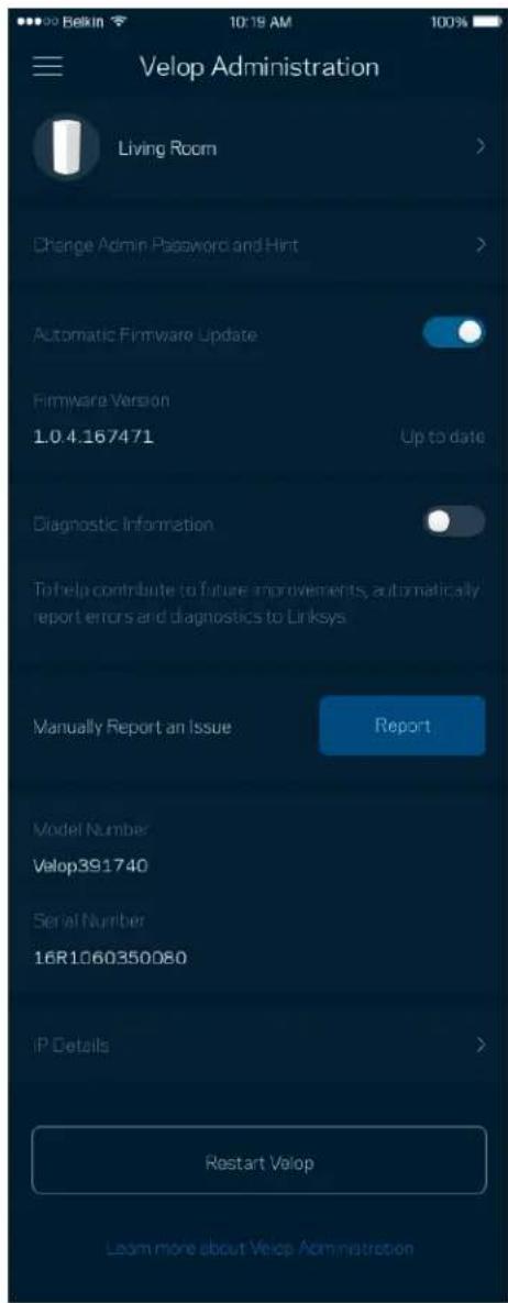 LINKSYS Velop MX10600 - Velop管理 - 2