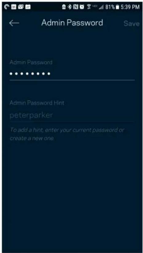 LINKSYS Velop MX10600 - Velop Admin-Kennwort - 1