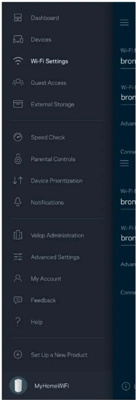 LINKSYS Velop MX10600 - Wi-Fi Settings (Puθμίσεις Wi-Fi) - 1