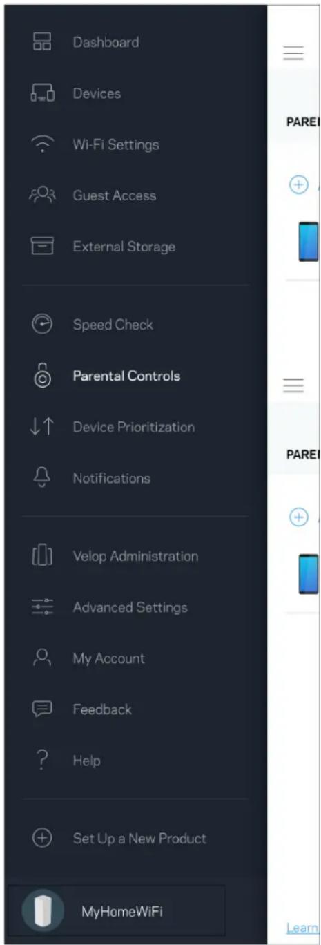 LINKSYS Velop MX10600 - Parental Controls (Tovukoc y o - 1