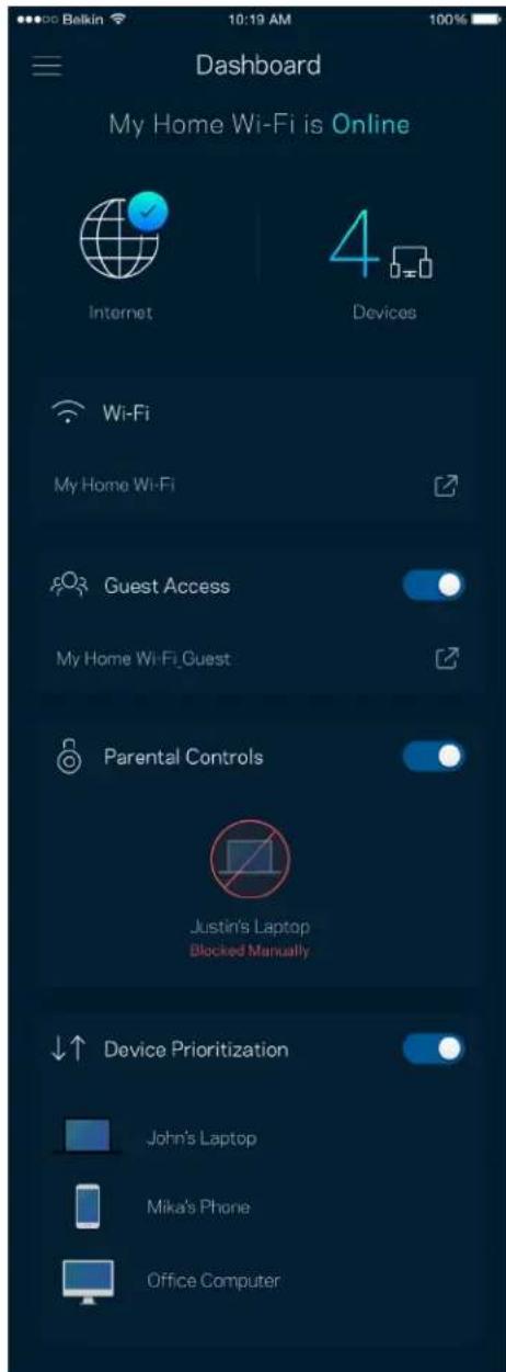 LINKSYS Velop MX10600 - Valdymo portals - 2