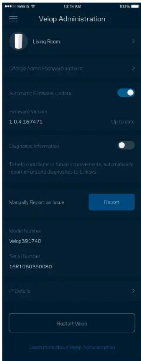 LINKSYS Velop MX10600 - Velop Administration (Διαχεύρισην Velop) - 2