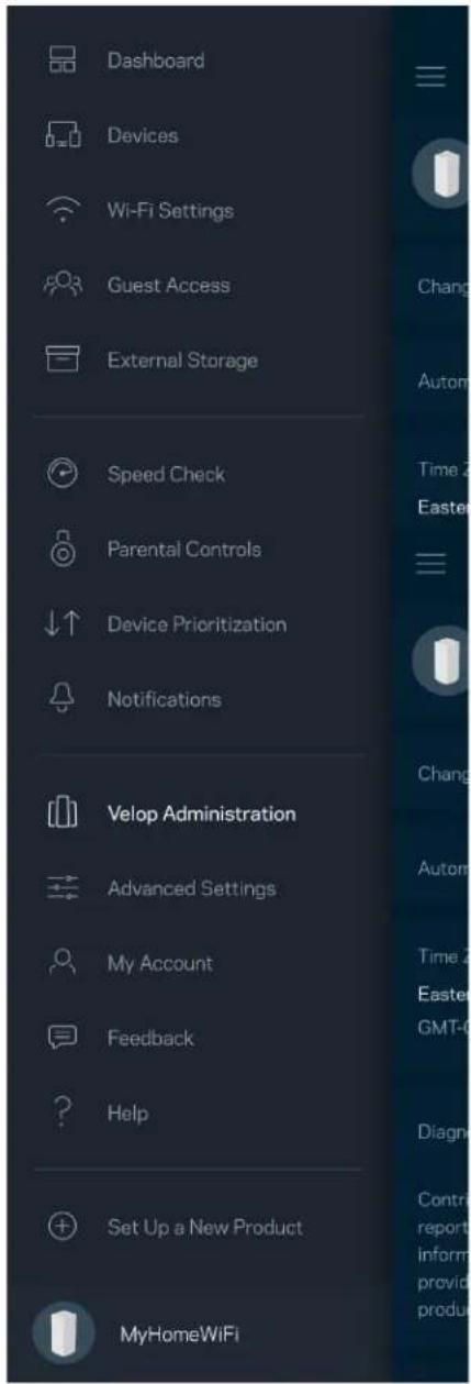 LINKSYS Velop MX10600 - Administración de Velop - 1