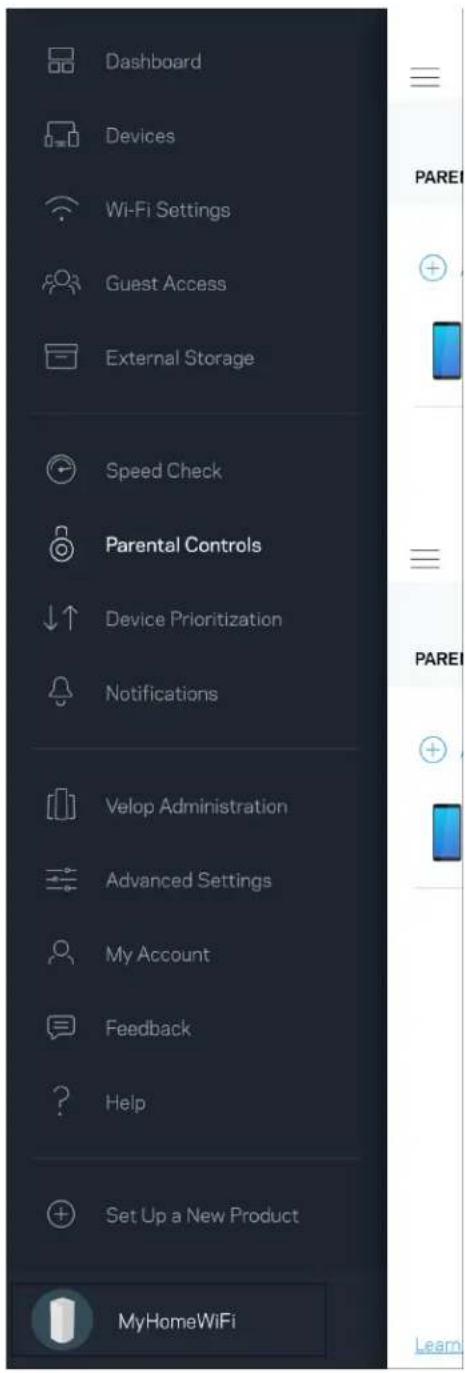 LINKSYS Velop MX10600 - Parental Controls (Contrôle parental) - 1
