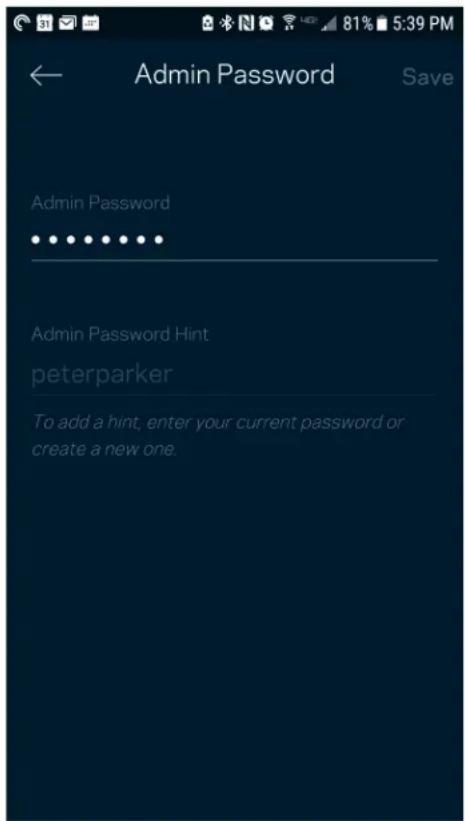 LINKSYS Velop MX10600 - Kata sandi admin Velop - 1