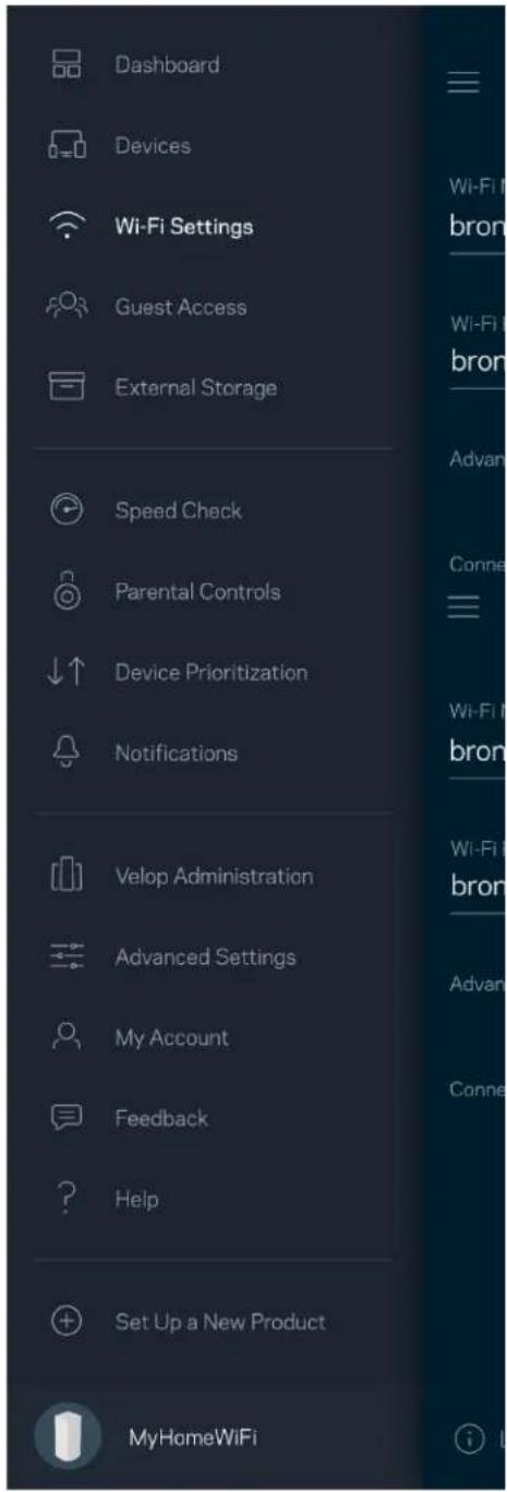 LINKSYS Velop MX10600 - WiFi Settings (WiFi-installlingen) - 1