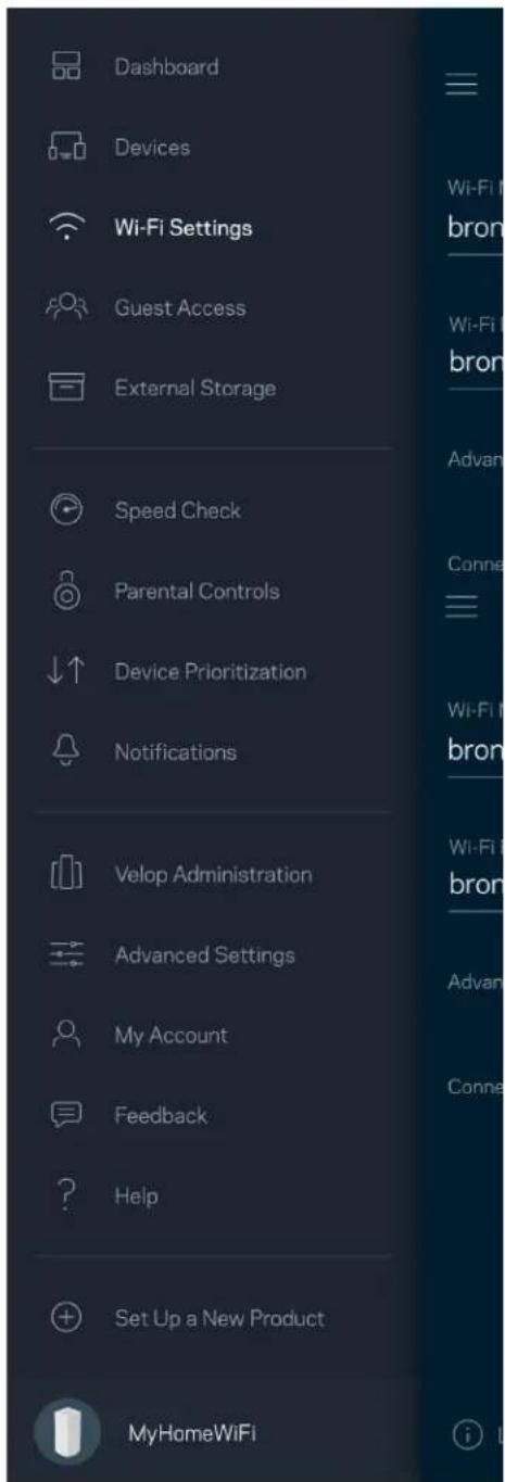 LINKSYS Velop MX10600 - Impostazioni Wi-Fi - 1