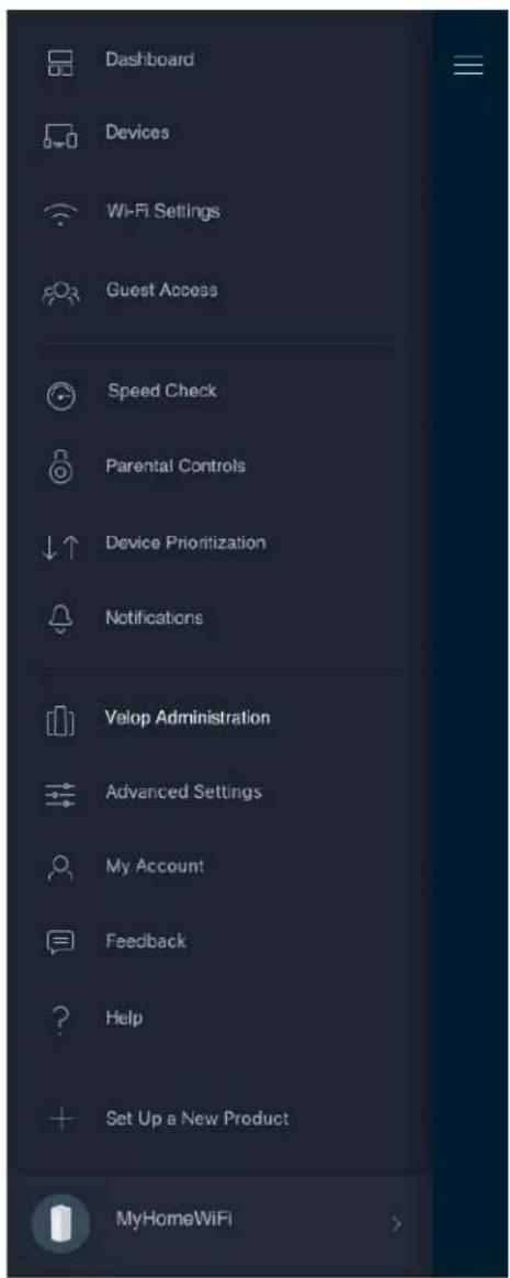 LINKSYS Velop MX10600 - Administración de Velop - 1