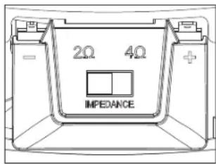 JBL Stadium 1224 - CONFIGURACIÓN DE LA IMPEDANCIA - 1