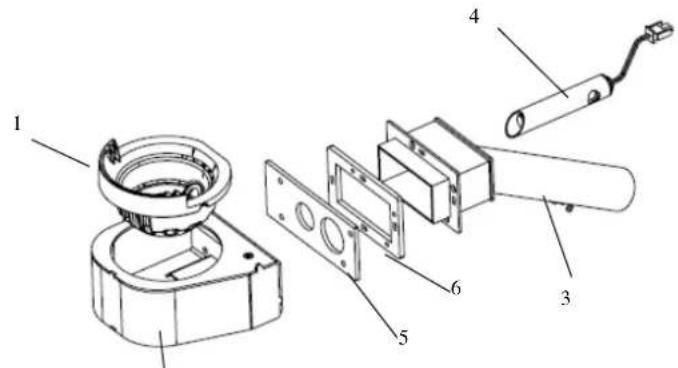 Cola Sabina - Exploded views of: - 1