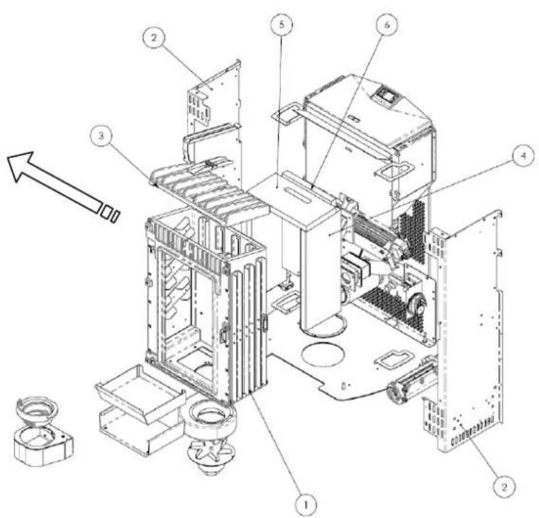 Cola Sabina - Componentes internos de la estufa - 1