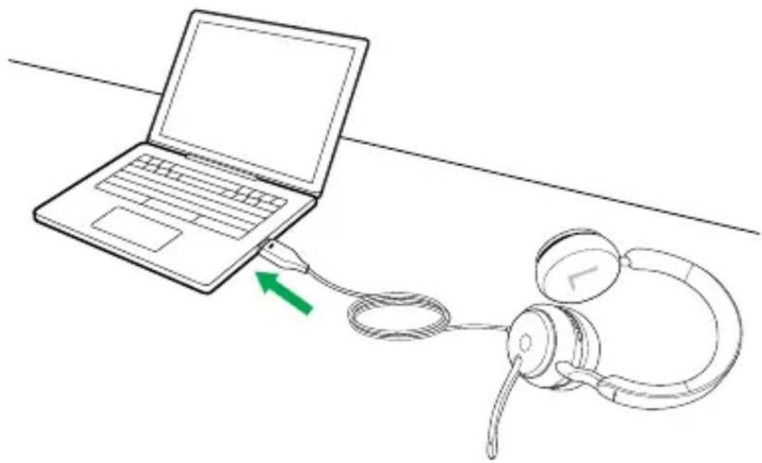 JABRA Evolve2 40 - Connexion à un ordinateur - 1