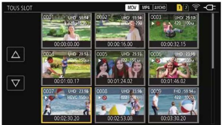 PANASONIC AGCX8 - Lecture des clips - 1