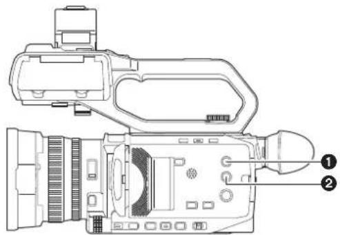 PANASONIC AGCX8 - Touches de commande principales et affichage à l'écran - 1