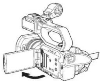 PANASONIC AGCX8 - Ouvrir I'ecran LCD. - 1