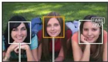 PANASONIC AGCX8 - Appuyer sur la touche USER attribuée à [DETECT VISAGE] ou toucher l'icone de touche USER. - 1