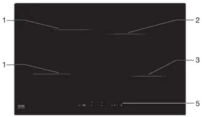 ETNA KIF672DS - Inductiekookplaat - 4