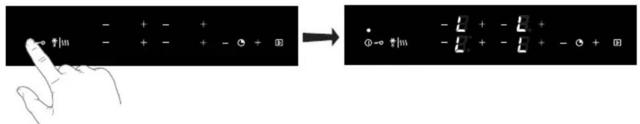 ETNA KIF672DS - Using the (child) lock function - 1