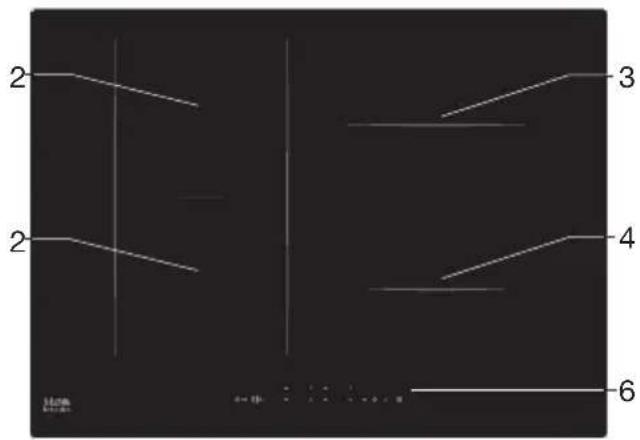 ETNA KIF672DS - Inductiekookplaat - 2