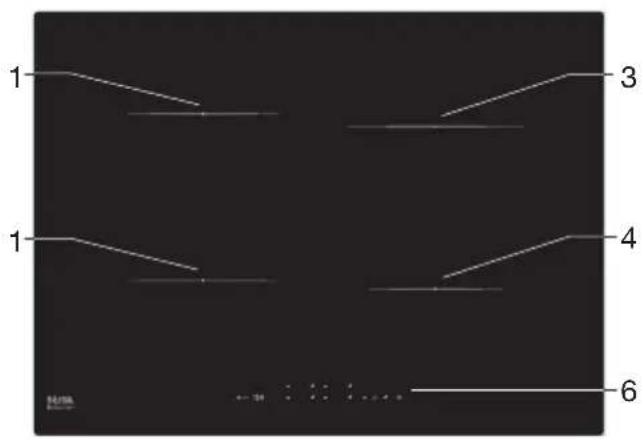 ETNA KIF672DS - Inductiekookplaat - 1