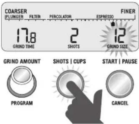 SAGE the Smart Grinder Pro BCG820 - Auswahl Ihrer SHOTS / TASSEN - 1