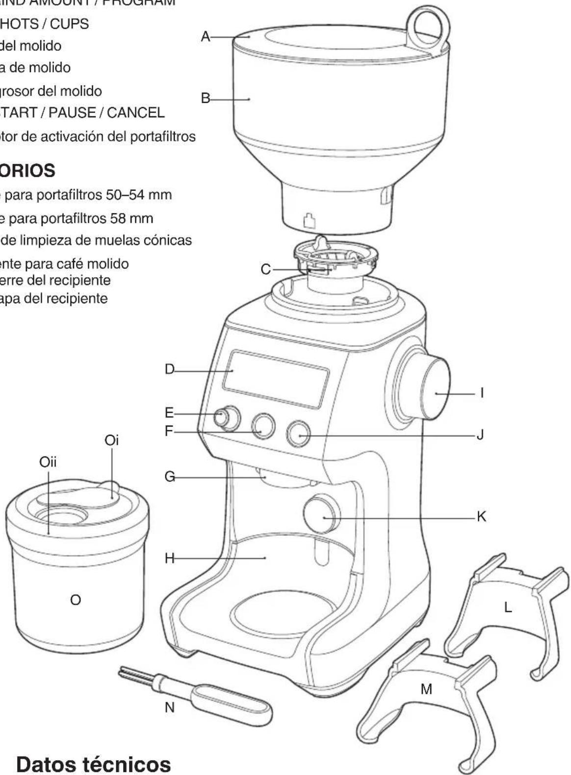SAGE the Smart Grinder Pro BCG820 - ACCESORIOS - 1