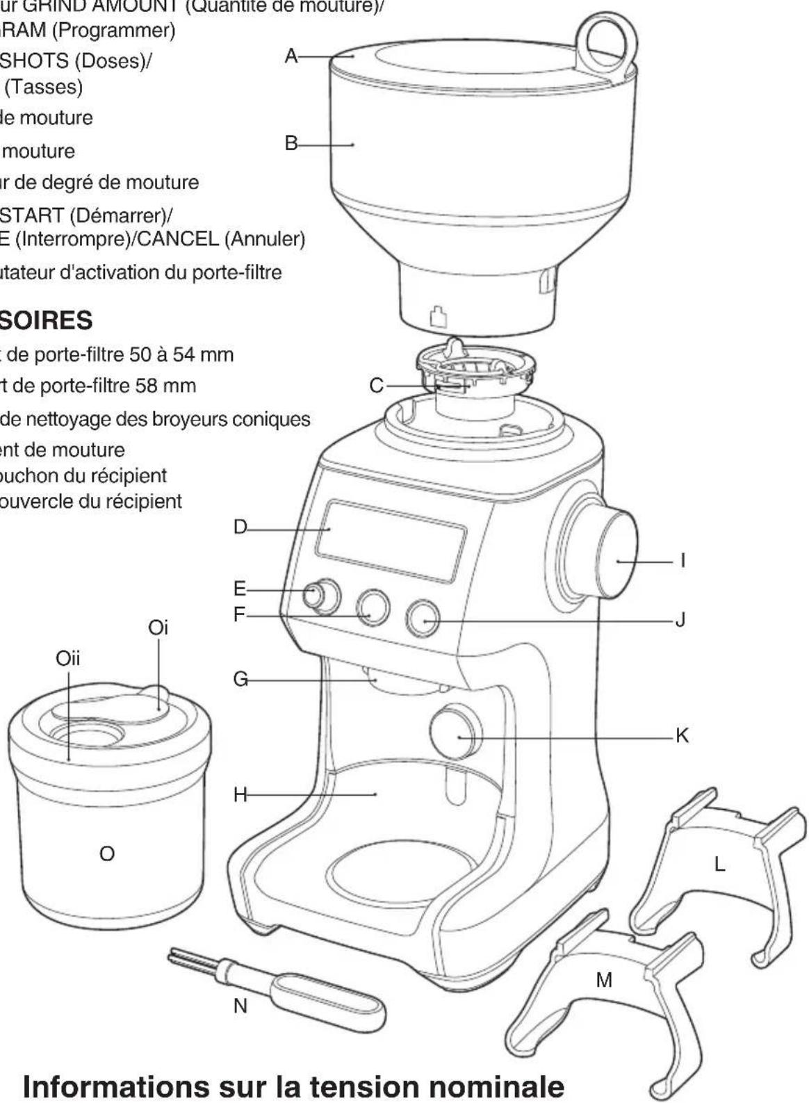 SAGE the Smart Grinder Pro BCG820 - Accessions - 1