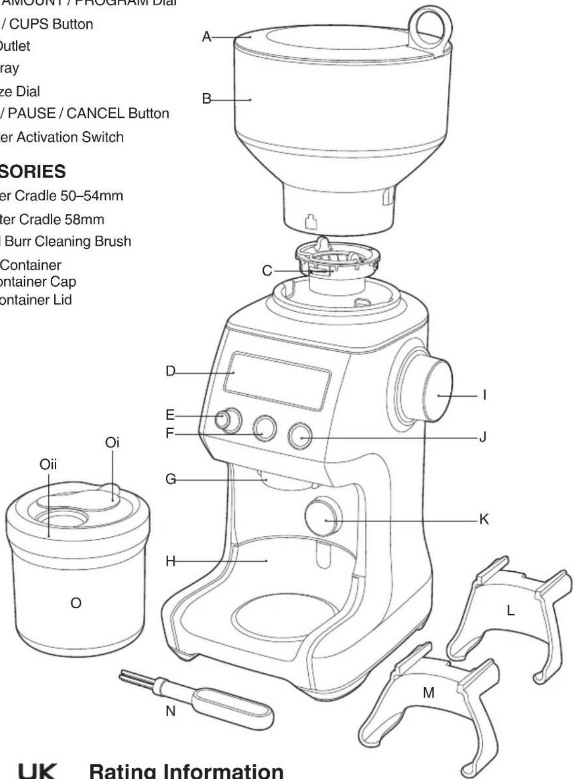SAGE the Smart Grinder Pro BCG820 - ACCESSIONS - 1