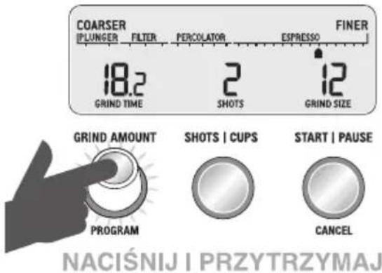 SAGE the Smart Grinder Pro BCG820 - Funkcja programowania - 1