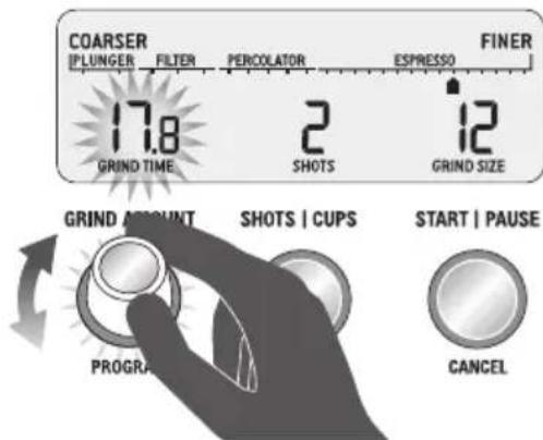 SAGE the Smart Grinder Pro BCG820 - Uw shots/kopjes selecteren - 2